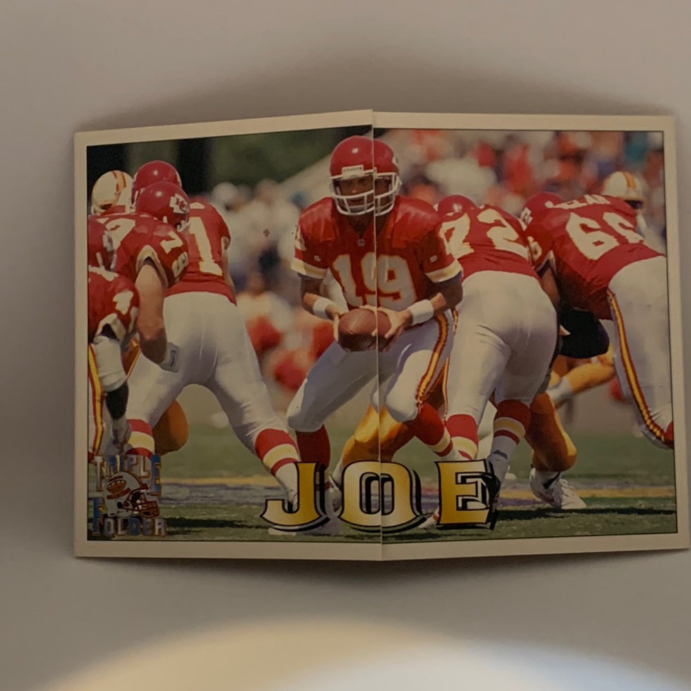 1994 Pacific Triple Folder Card Joe Montana 49ers #29 (MISC3)